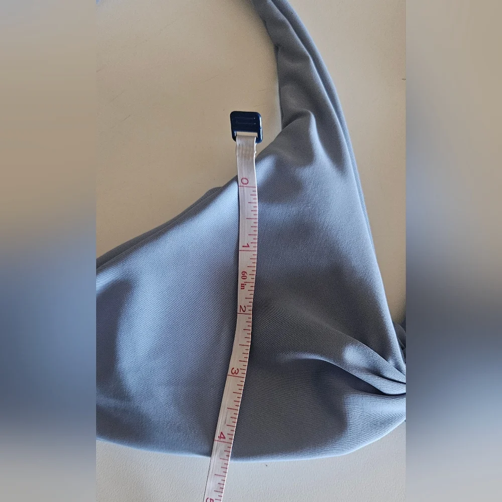 Dusty Blue Triangle Bikini Top
